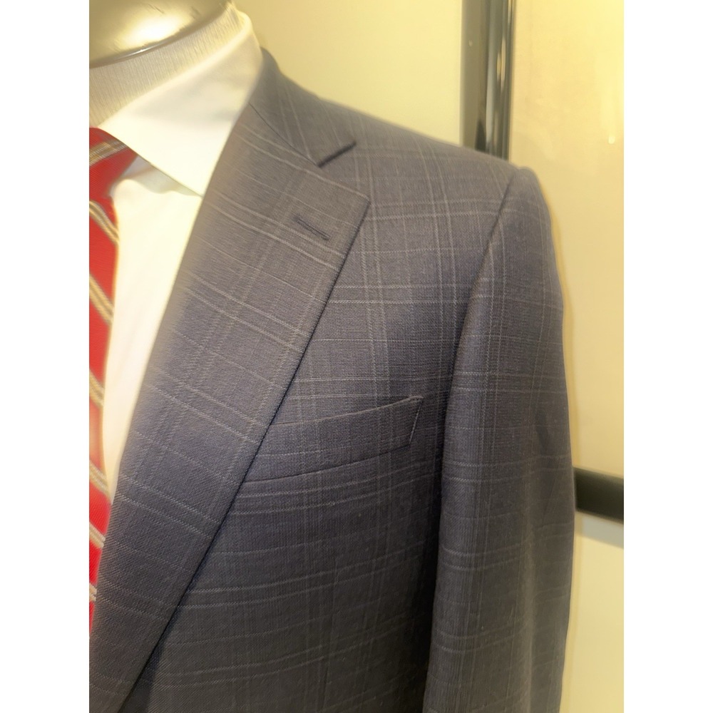 Brooks Brothers 1818 x E Thomas Plaid Regent 100% Wool Blazer Sport Coat Men 42L - Picture 2 of 11